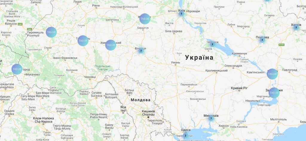 В яких містах Доктор ТАС?