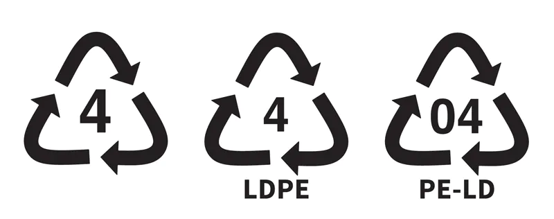 PELD (LDPE), ПВТ (поліетилен високого тиску) або поліетилен низької щільності